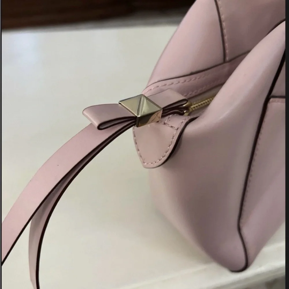 Kate Spade 2 Park Avenue Cipria Pink Bow Tote Bag - Picture 2 of 11